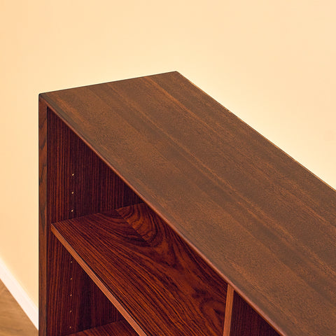 Danish bookshelf in Santos rosewood and mahogany