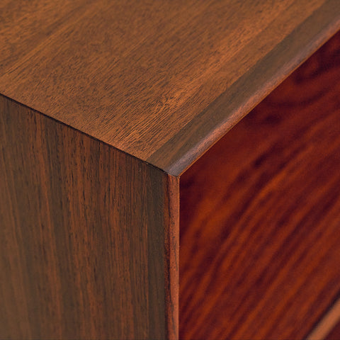 Danish bookshelf in Santos rosewood and mahogany