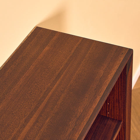 Danish bookshelf in Santos rosewood and mahogany