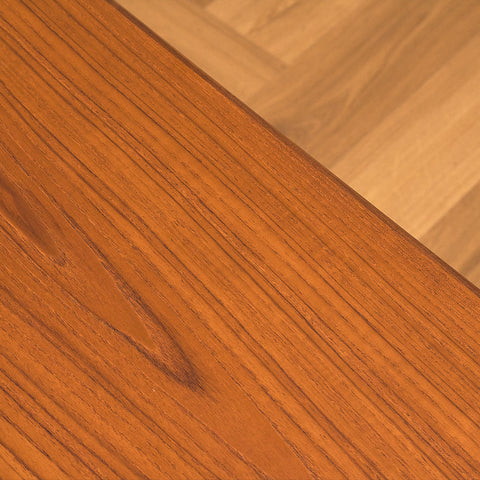 Danish coffee table in teak and walnut