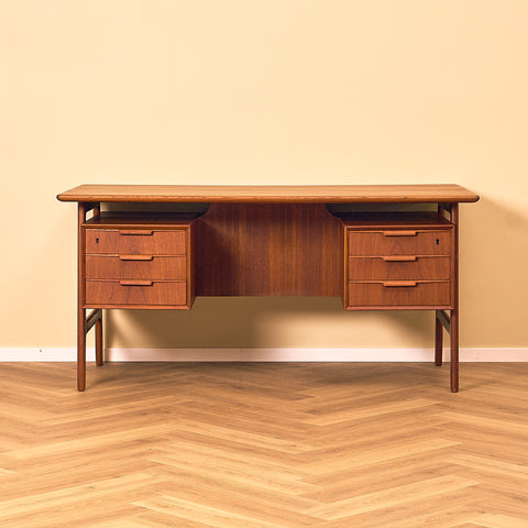 Danish writing desk model '75' by Gunni Omann for Omann Jun A/S