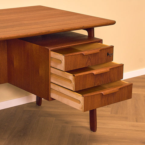 Danish writing desk model '75' by Gunni Omann for Omann Jun A/S