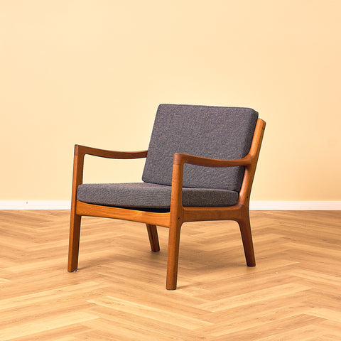 Danish armchairs in solid teak, model 'Senator' by Ole Knudsen for France & Son