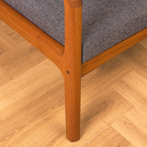 Danish armchairs in solid teak, model 'Senator' by Ole Knudsen for France & Son