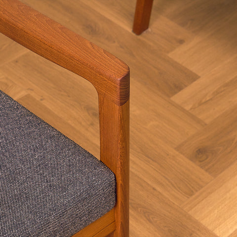 Danish armchairs in solid teak, model 'Senator' by Ole Knudsen for France & Son
