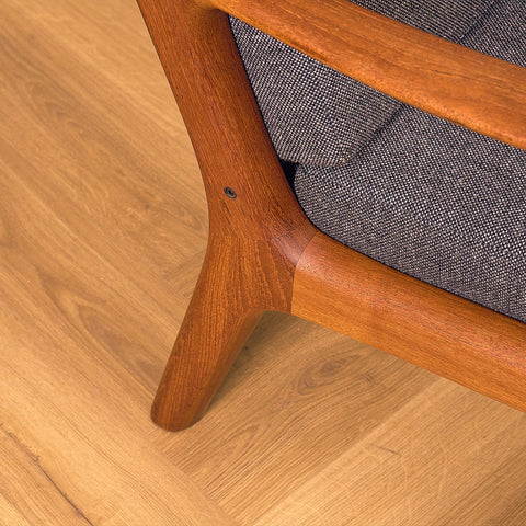 Danish armchairs in solid teak, model 'Senator' by Ole Knudsen for France & Son