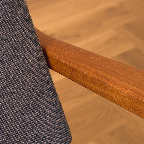 Danish armchairs in solid teak, model 'Senator' by Ole Knudsen for France & Son