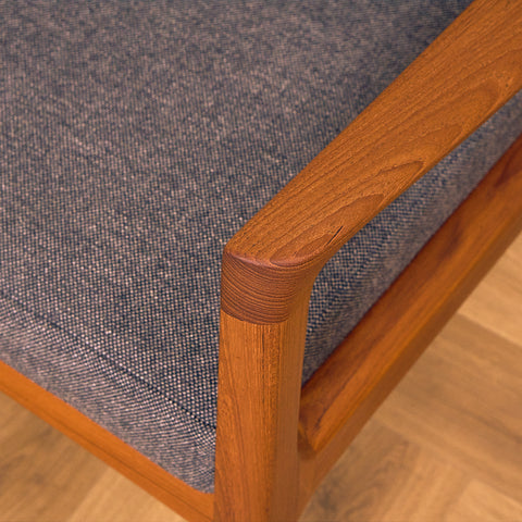 Danish armchairs in solid teak, model 'Senator' by Ole Knudsen for France & Son