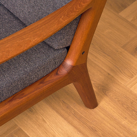 Danish armchairs in solid teak, model 'Senator' by Ole Knudsen for France & Son