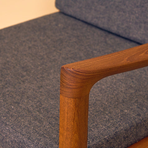Danish armchairs in solid teak, model 'Senator' by Ole Knudsen for France & Son