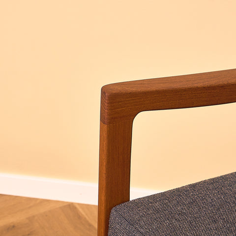 Danish armchairs in solid teak, model 'Senator' by Ole Knudsen for France & Son