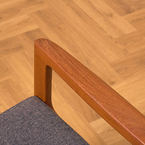 Danish armchairs in solid teak, model 'Senator' by Ole Knudsen for France & Son