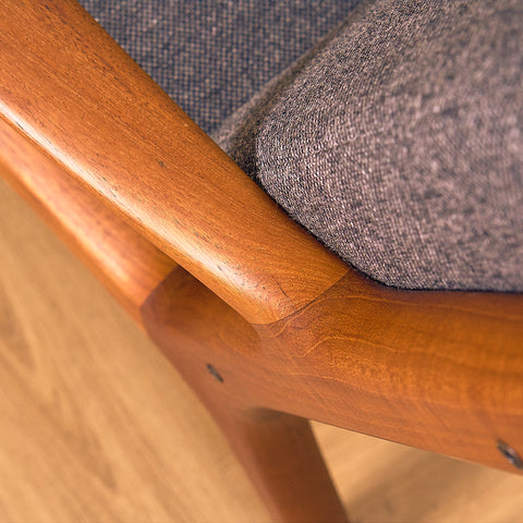 Danish armchairs in solid teak, model 'Senator' by Ole Knudsen for France & Son