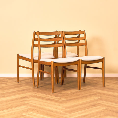 Swedish dining chairs in oak