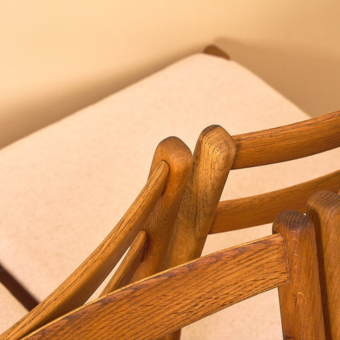 Swedish dining chairs in oak