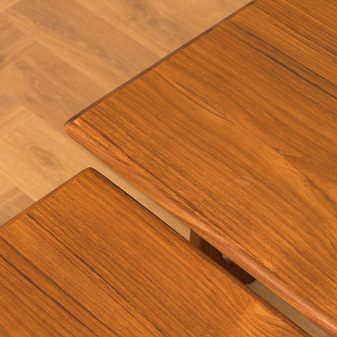 English set of nest of tables in teak and walnut, model 'Fresco' by Victor Wilkins for G-Plan