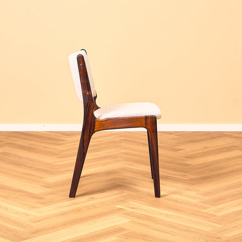 Danish dining chairs in Santos rosewood by Erik Buch for Anderstrup Møbelfabrik, model 89
