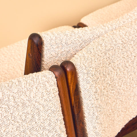 Danish dining chairs in Santos rosewood by Erik Buch for Anderstrup Møbelfabrik, model 89