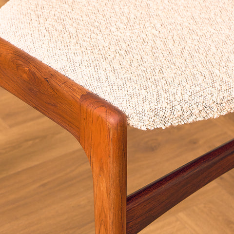 Danish dining chairs in Santos rosewood by Erik Buch for Anderstrup Møbelfabrik, model 89