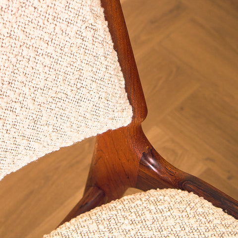 Danish dining chairs in Santos rosewood by Erik Buch for Anderstrup Møbelfabrik, model 89