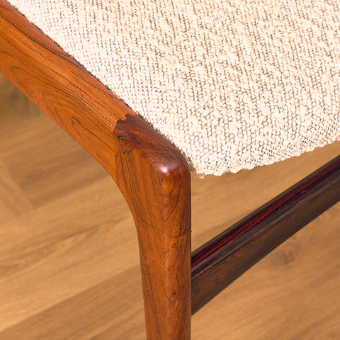 Danish dining chairs in Santos rosewood by Erik Buch for Anderstrup Møbelfabrik, model 89