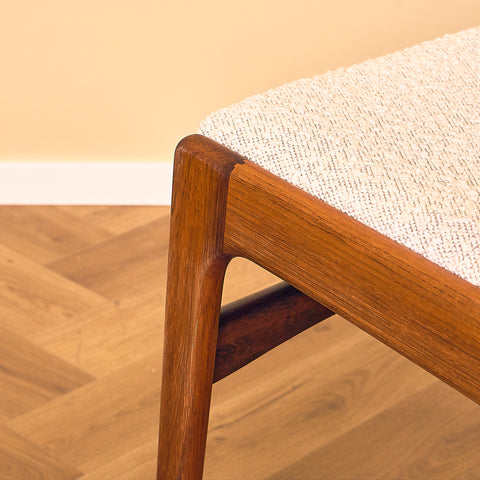 Danish dining chairs in Santos rosewood by Erik Buch for Anderstrup Møbelfabrik, model 89