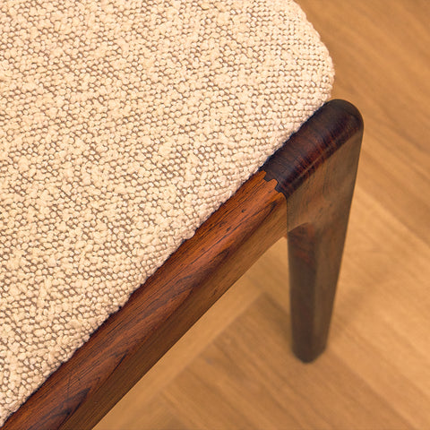 Danish dining chairs in Santos rosewood by Erik Buch for Anderstrup Møbelfabrik, model 89