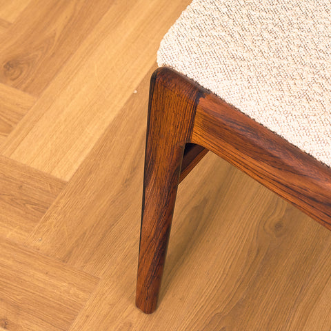 Danish dining chairs in Santos rosewood by Erik Buch for Anderstrup Møbelfabrik, model 89