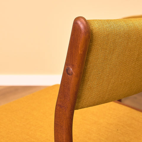 Danish dining chairs in teak by Johannes Andersen for Uldum Mobelfabrik