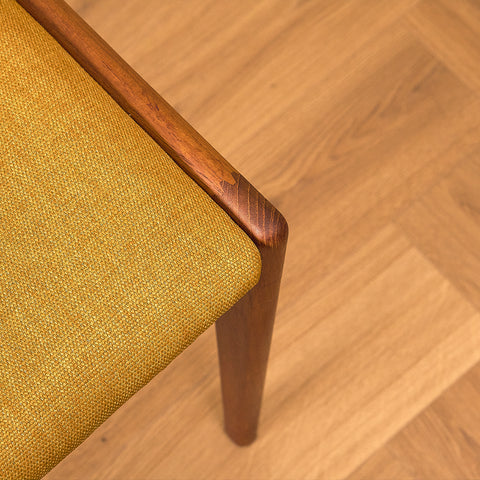 Danish dining chairs in teak by Johannes Andersen for Uldum Mobelfabrik