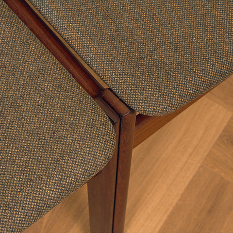Danish dining chairs in walnut by Erik Buch for Findahls Møbelfabrik