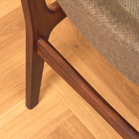 Danish dining chairs in walnut by Erik Buch for Findahls Møbelfabrik