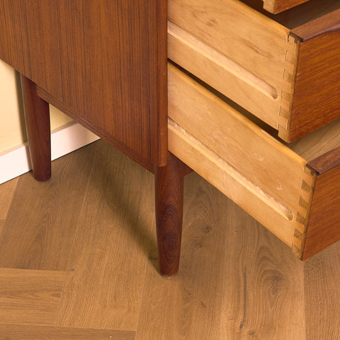 Danish chest of drawers in teak