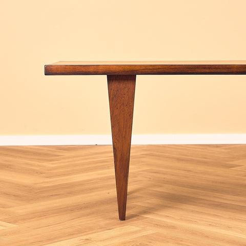 Santos Rosewood Coffee Table with Stretcher Legs