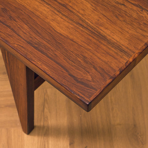 Santos Rosewood Coffee Table with Stretcher Legs