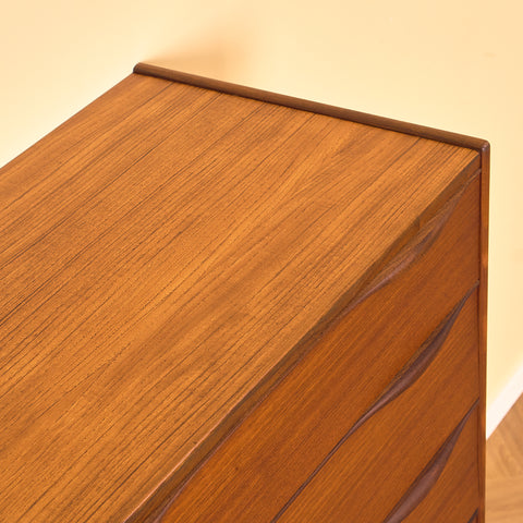 Danish chest of drawers in teak