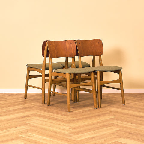 Danish dining chair in teak and beech by Ib Kofod-Larsen