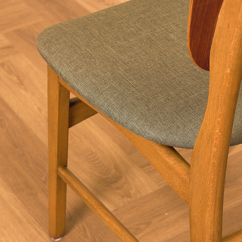 Danish dining chair in teak and beech by Ib Kofod-Larsen