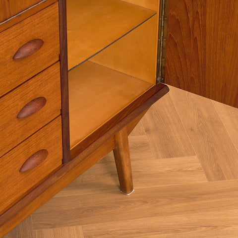Danish highboard in teak