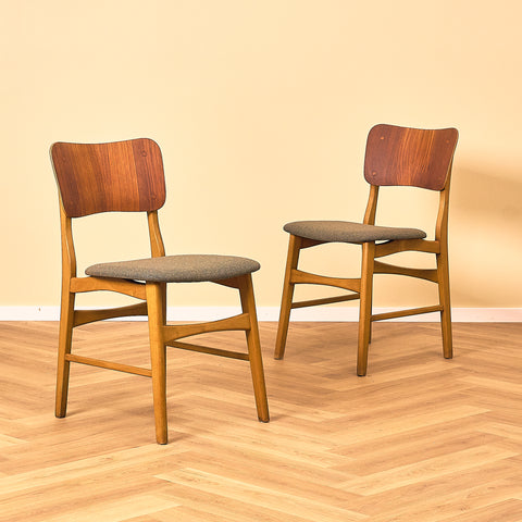 Danish dining chair in teak and beech by Ib Kofod-Larsen