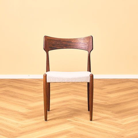 Danish dining chairs in Santos rosewood by Bernhard Pedersen for Christian Linnebergs Møbelfabrik