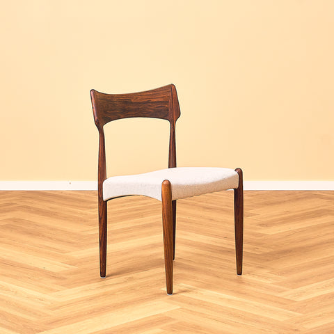 Danish dining chairs in Santos rosewood by Bernhard Pedersen for Christian Linnebergs Møbelfabrik