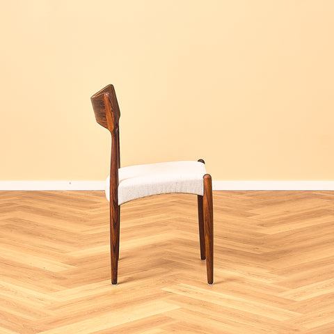 Danish dining chairs in Santos rosewood by Bernhard Pedersen for Christian Linnebergs Møbelfabrik