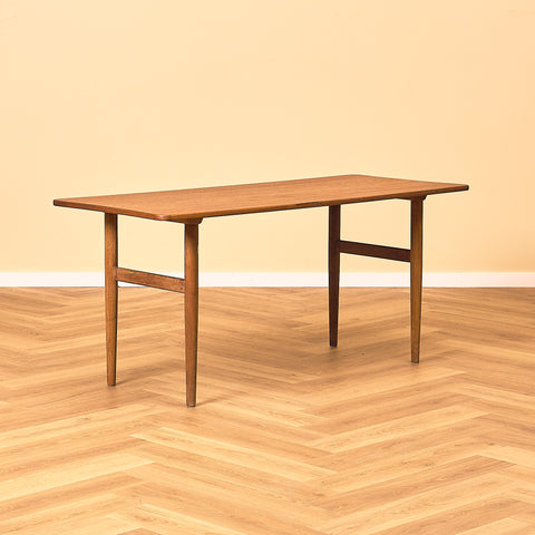 Danish Teak Coffee Table with Oak Legs