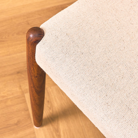 Danish dining chairs in Santos rosewood by Bernhard Pedersen for Christian Linnebergs Møbelfabrik