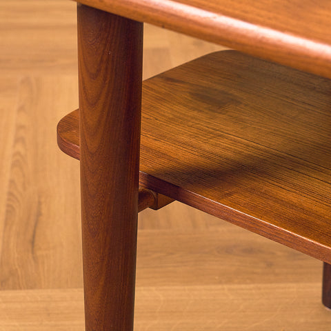 Danish Teak Coffee Table with Lower Shelf