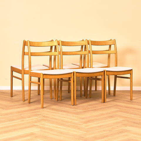 Swedish dining chairs in beech
