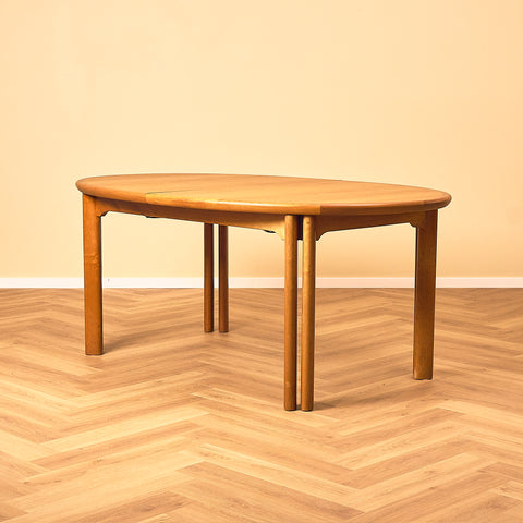 Danish large oval dining table in cherry by Skovby