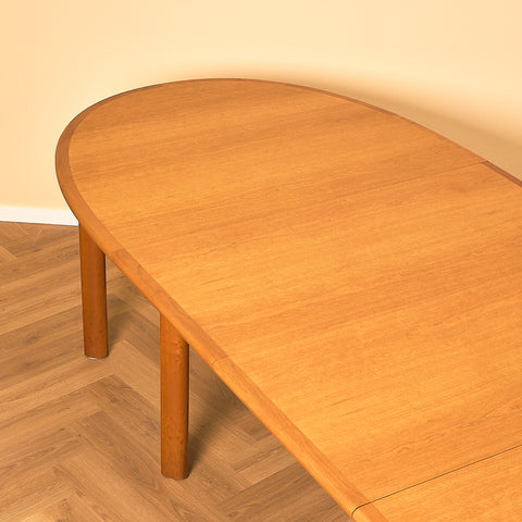 Danish large oval dining table in cherry by Skovby