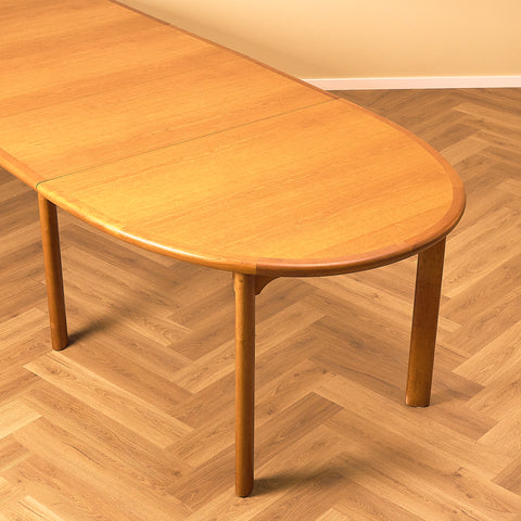Danish large oval dining table in cherry by Skovby